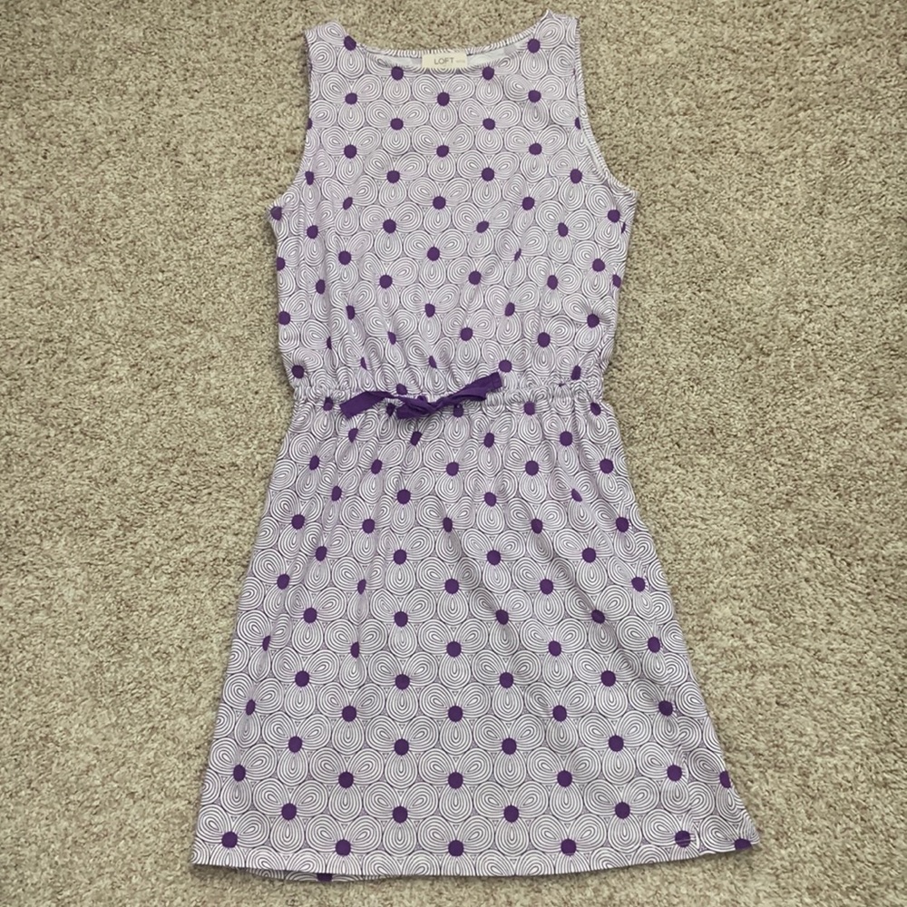 Loft sleeveless flower pattern dress